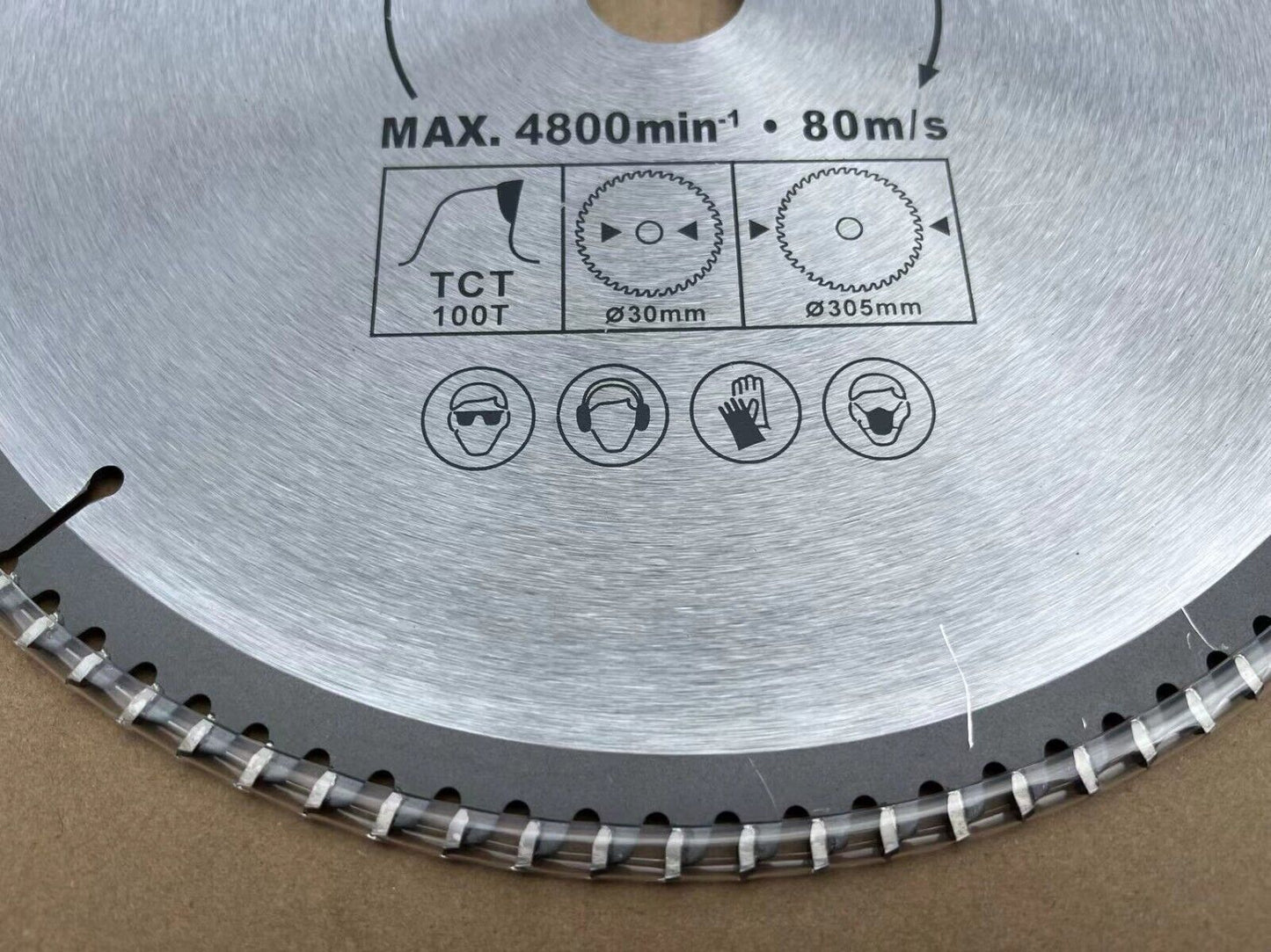 1PC Blade TCT 12" 305mm 100T 30MM BORE For alum FIT BAUMR-AG MITRE SAW DBR-305