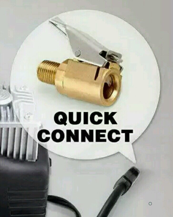 1 Auto 12v Car Air Compressor Inflator Valve Quick Clip Connector Brass Screwin