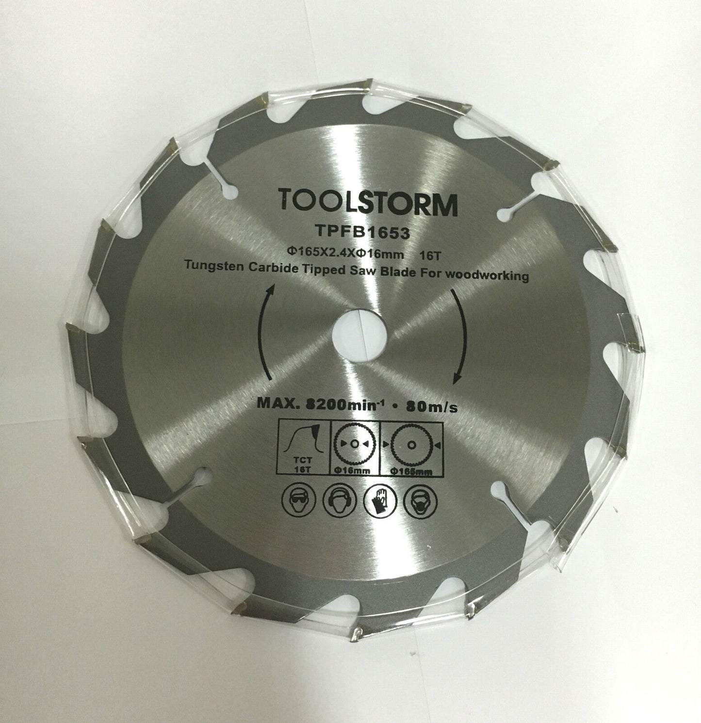 3PC CIRCULAR SAW BLADES 165MM  16T 24T 40T ARBOR 20MM 16MM 15.88MM 10MM