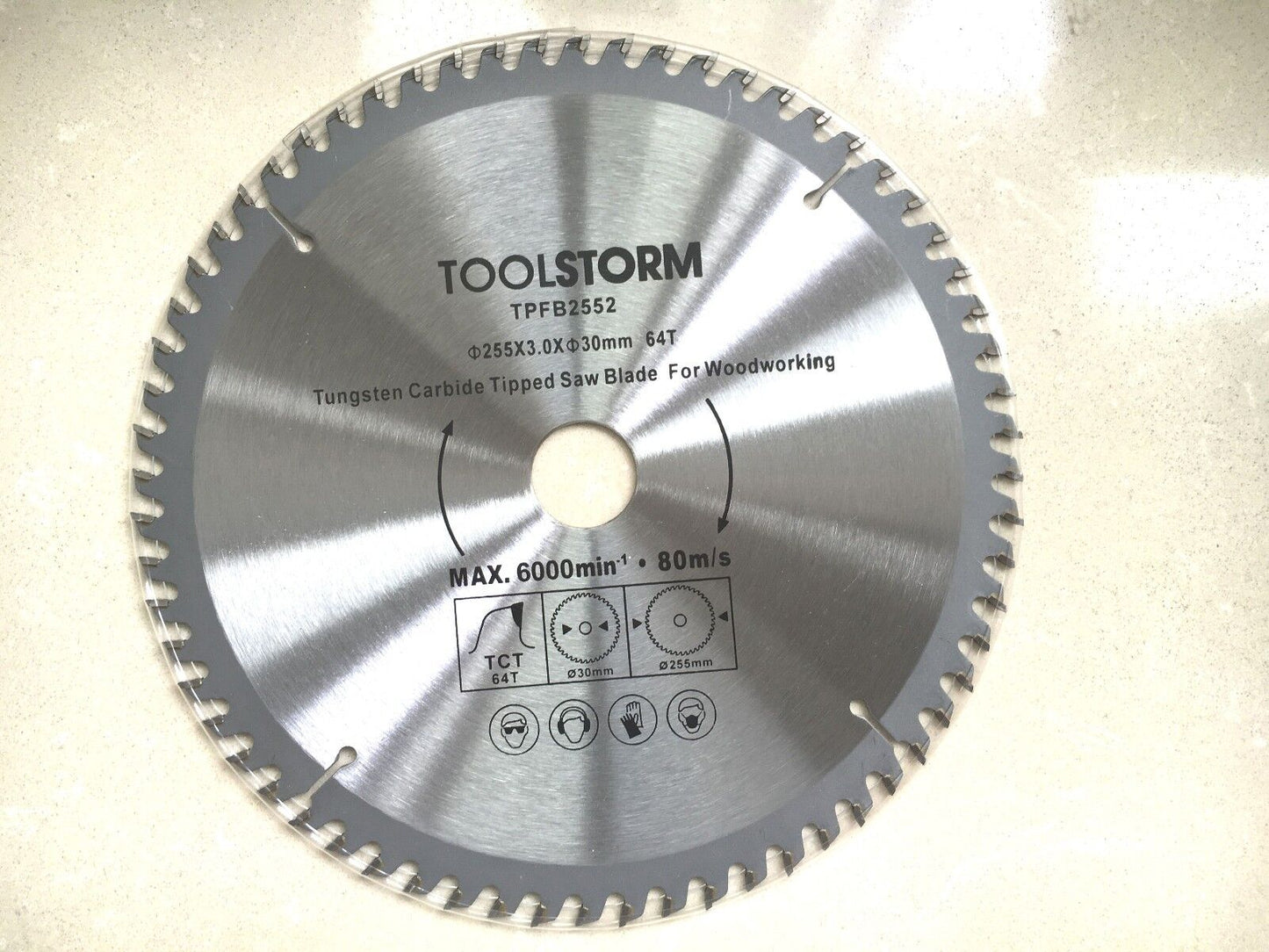 2X MITRE SAW TABLE SAW BLADE 255MM 100T&64T FIT MAKITA,HITACHI,OZITO,BOSCH ETC..
