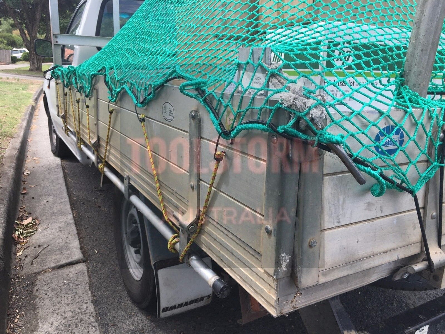 CARGO NET UTE TRAILER TRUCK 2.0MX3.0M WITH BUNGEE CORD&12X TIE DOWNS & 15X HOOKS