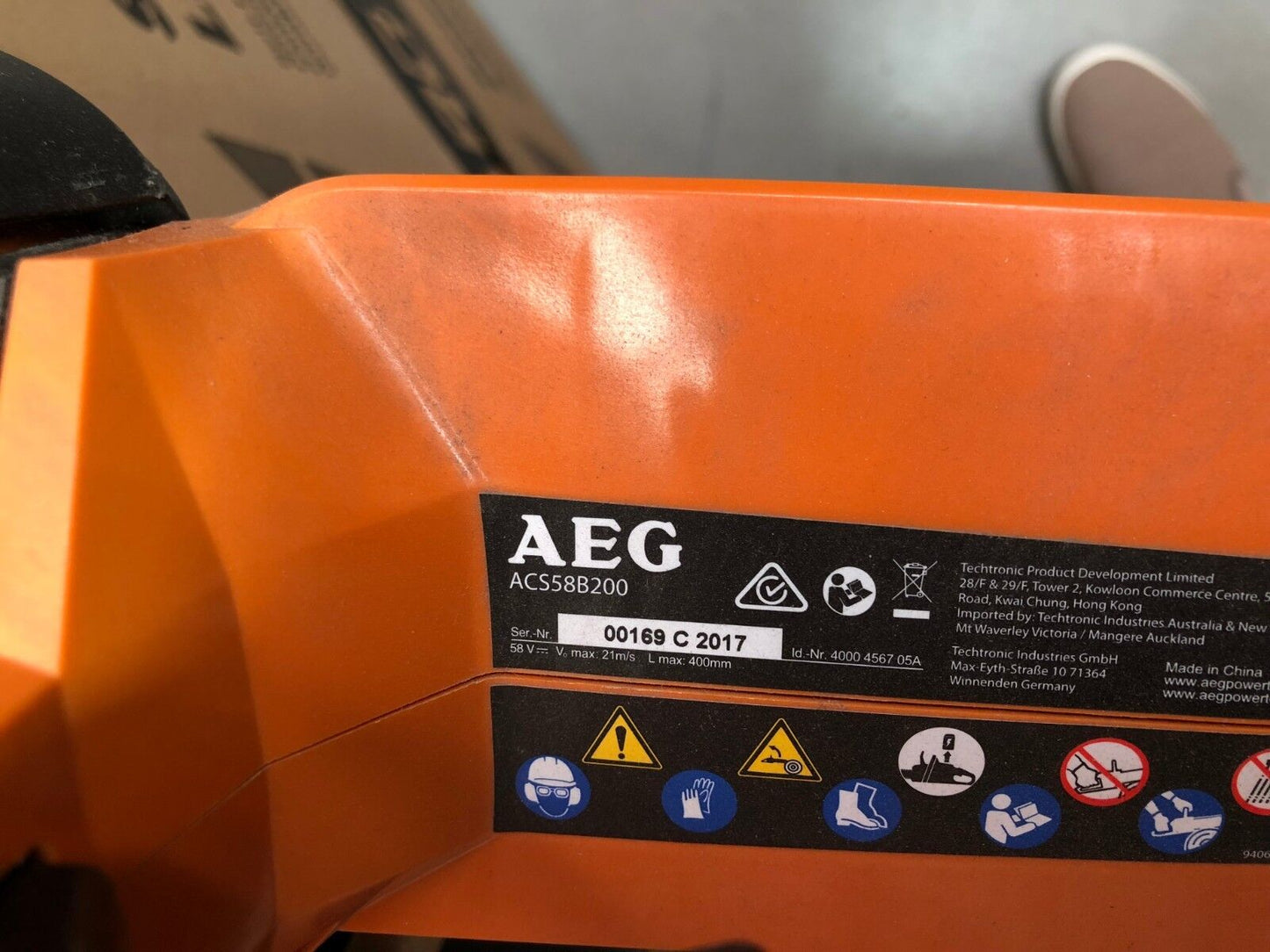 16" GUIDE BAR FIT AEG Chainsaw 58v Brushless ACS58B200 ACS58LI401 ACS58LI4X2