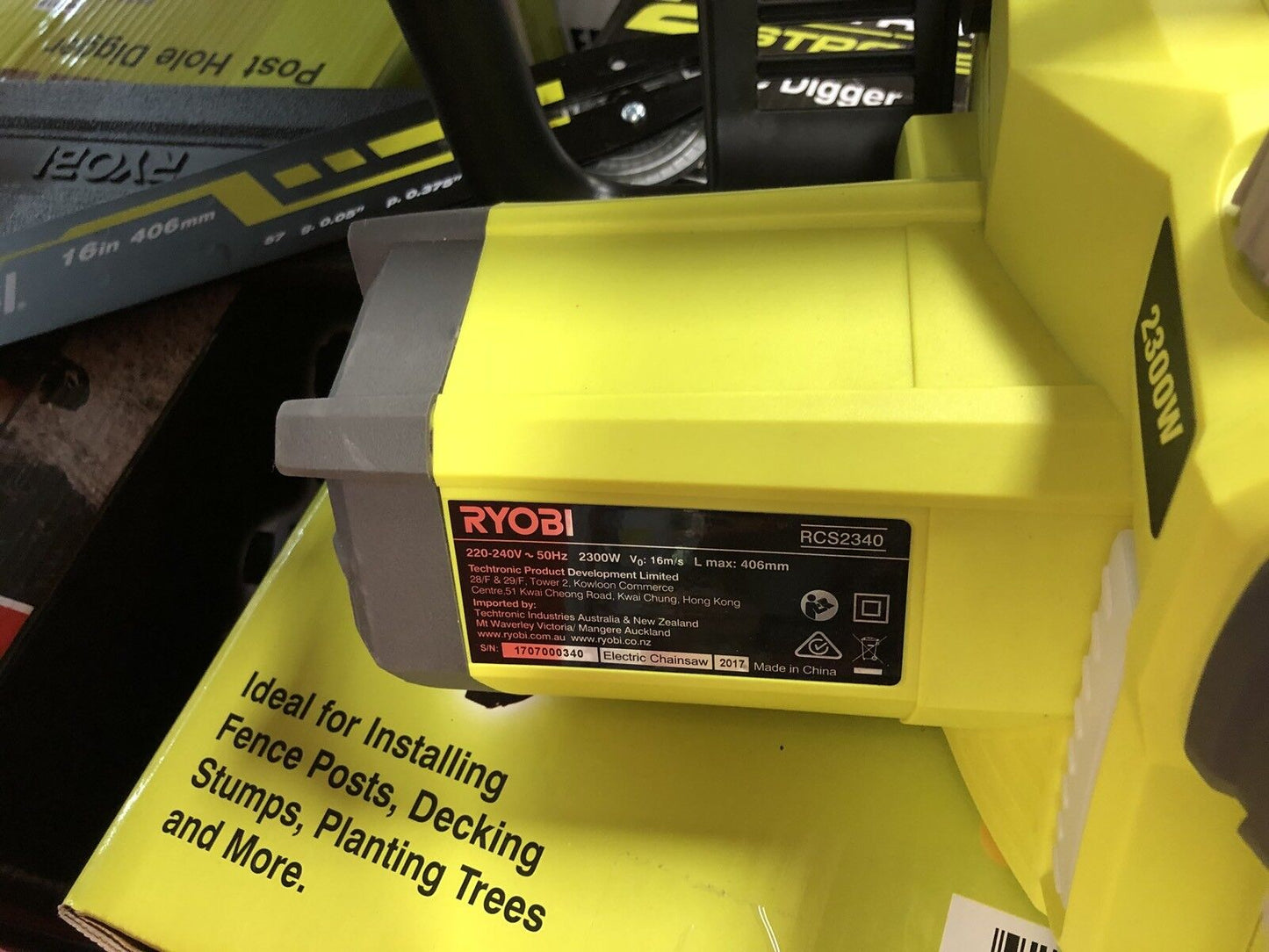 16" Guide Bar only 91PJ057X 3/8LP 050 57DL For RYOBI Electric Chainsaw RCS2340