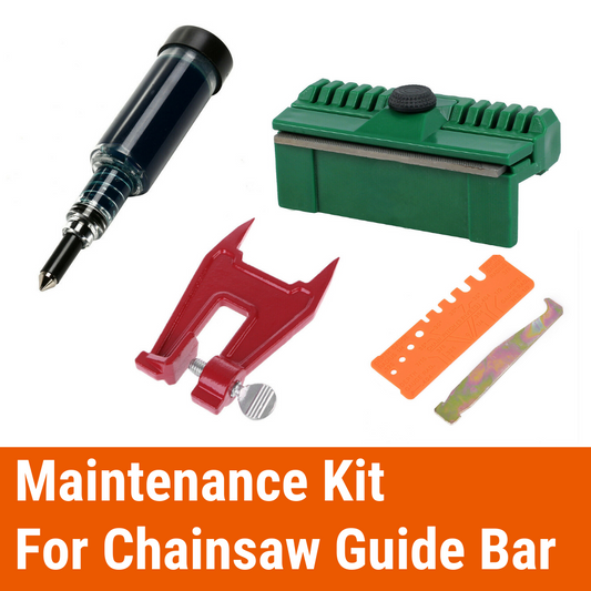 Chainsaw Guide Bar Maintenance Kit Groove Dresser Grease Gun Cleaner Tool Guide
