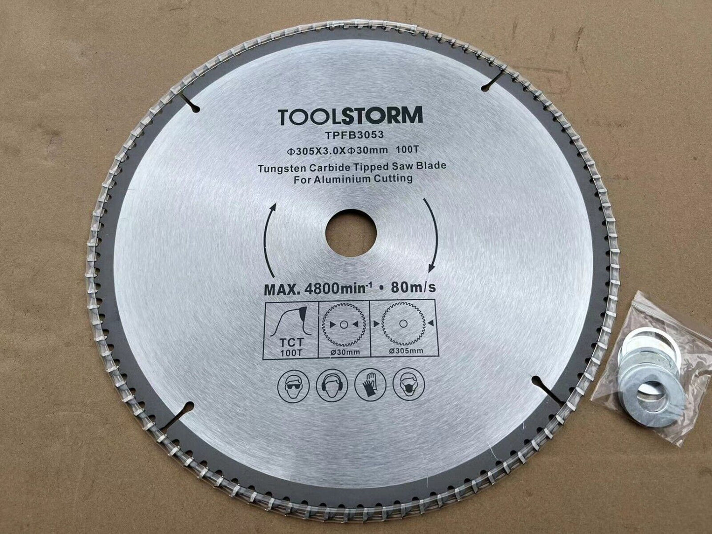 1PC Circular Saw Blade TCT 12" 305mm 100T 30MM BORE For aluminium cutting