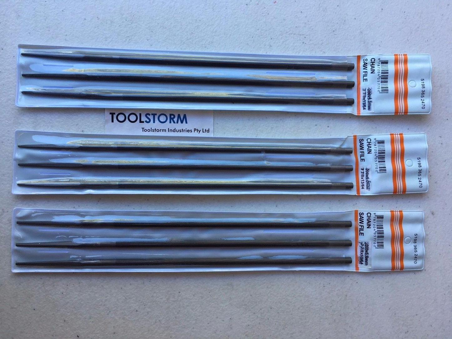 3X 13/64” 5.0mm CHAINSAW CHAIN ROUND FILES  SUITS 3/8” Stihl BAUMR-AG Sharpen