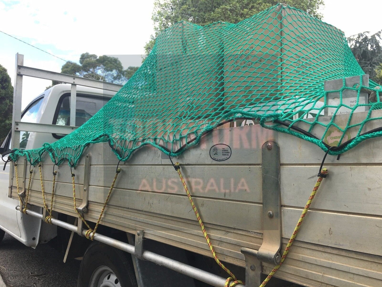 CARGO NET UTE TRAILER TRUCK 2.0MX3.0M WITH BUNGEE CORD&12X TIE DOWNS & 15X HOOKS