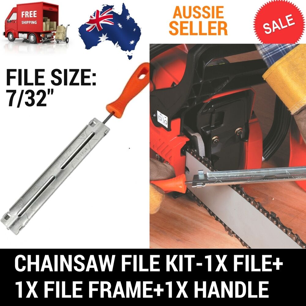 NEW CHAINSAW CHAIN SHARPENING FILE AND GUIDE 7/32"  (5.5MM)