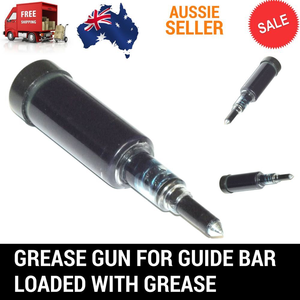 Grease Gun For Chainsaw Sprocket Nose Guide Bar Loaded With Grease Brush cutter