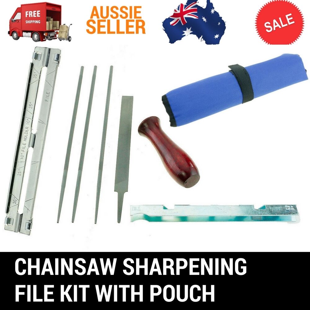 CHAINSAW CHAIN FILES GUIDE KIT FLAT 3/16" DEPTH GAUGE SHARPENING FOR .325" CHAIN
