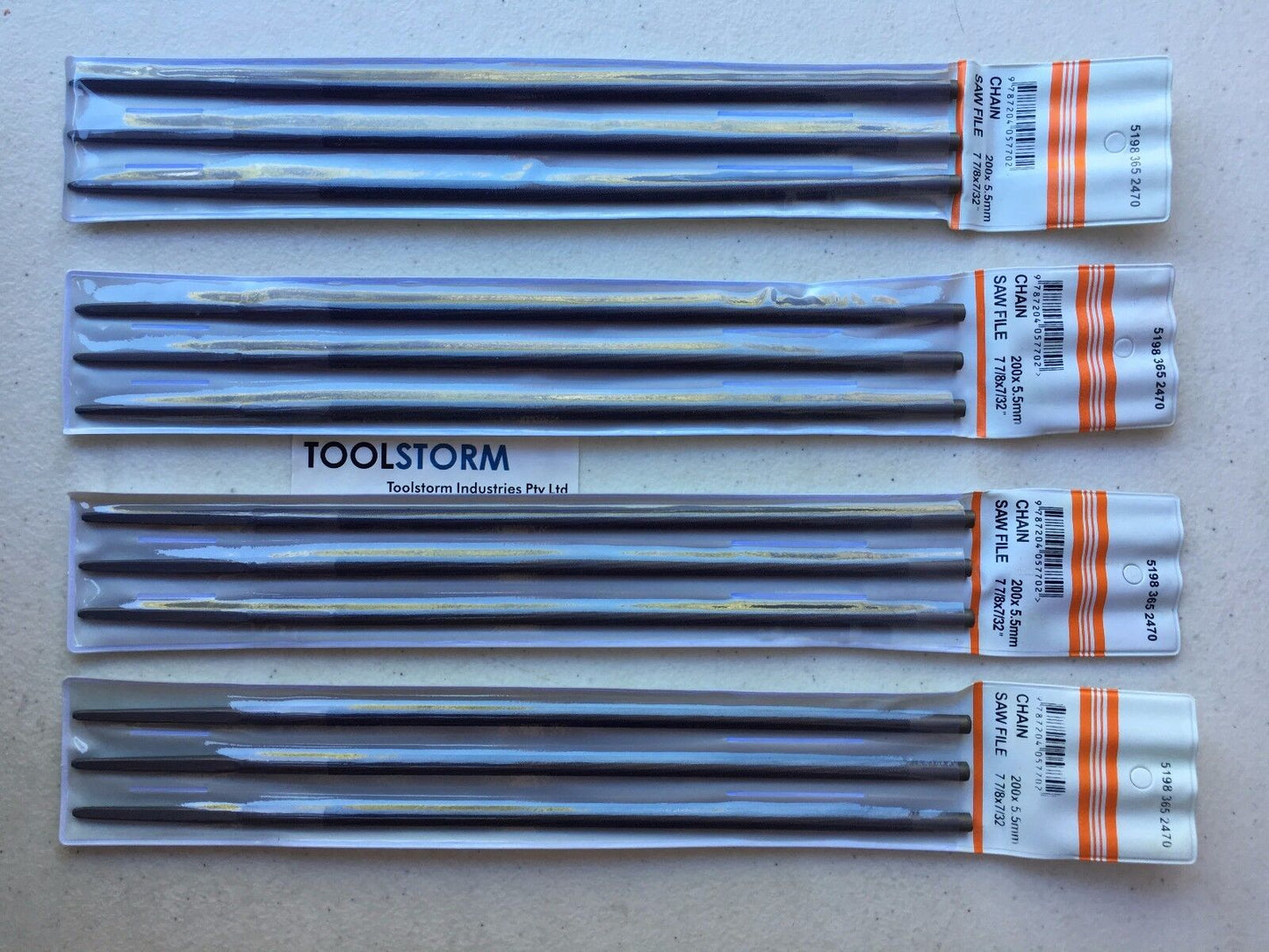 3X 7/32" 5.5mm CHAINSAW CHAIN ROUND FILES 3/8 & 404 Stihl BAUMR-AG Sharpening