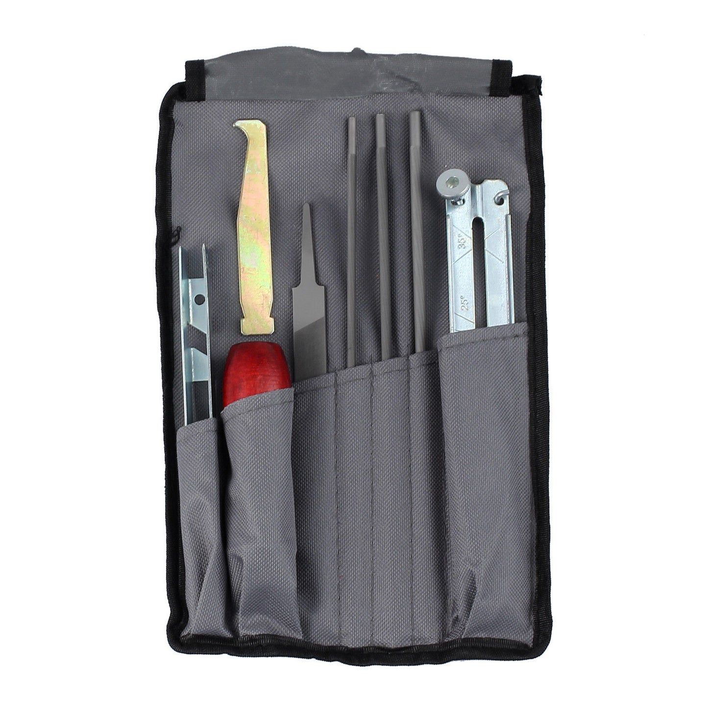 Chain Saw Sharpening Files Guide Kit Flat File Drop Center Depth Gauge Tool