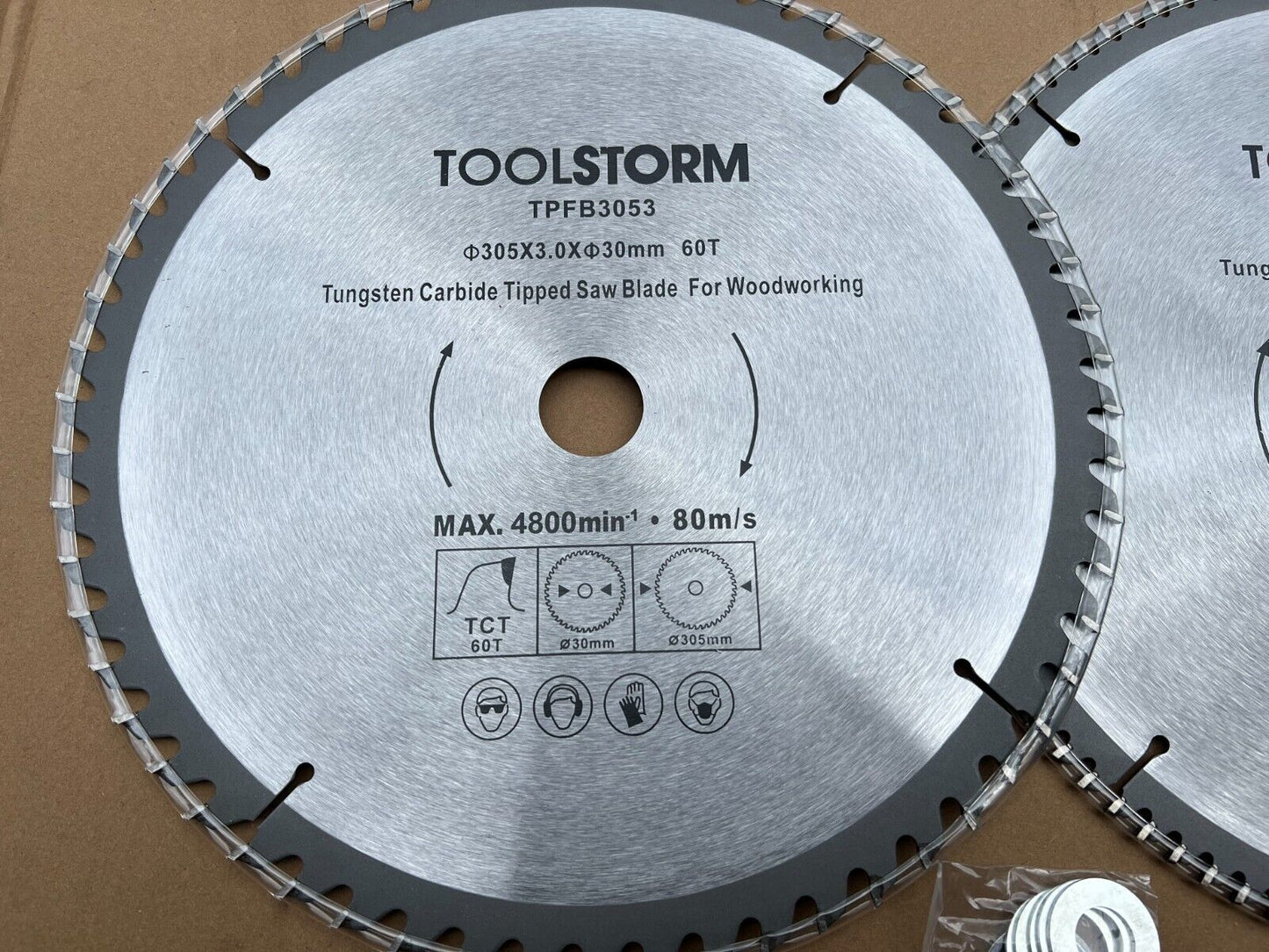 2PC TABLE SAW BLADE 12" 305mm 60T,100T ARBOR 30MM FOR SCHEPPACH HAFCO WOODMASTER