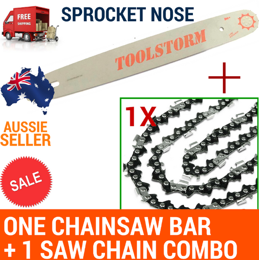 20" Chainsaw Bar &Chain .325 058 76DL for Baumr-Ag SX52 SX62 SX66 52cc 62cc 66cc