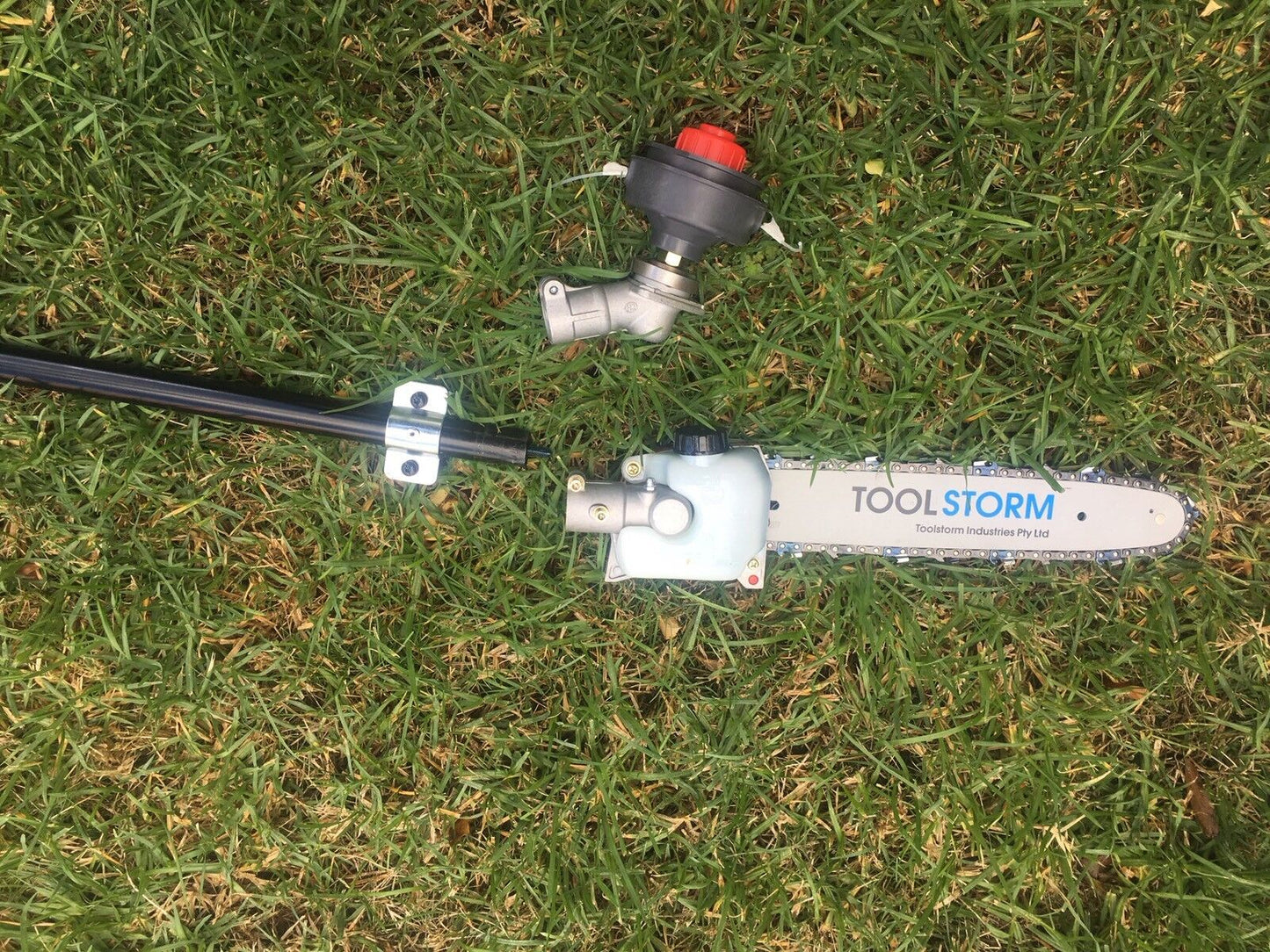 POLESAW CHAINSAW HEAD REPLACEMENT W/10”BAR+2CHAIN BRUSHCUTTER FIT RYOBI HOMELITE