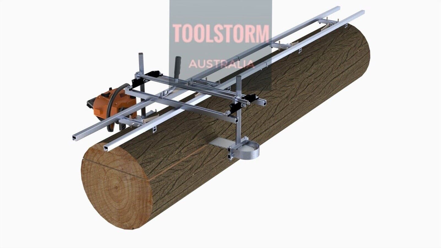 First Cut 10FT Rail & Connector Kit for Chainsaw Milling Attachment Mill Sawmill