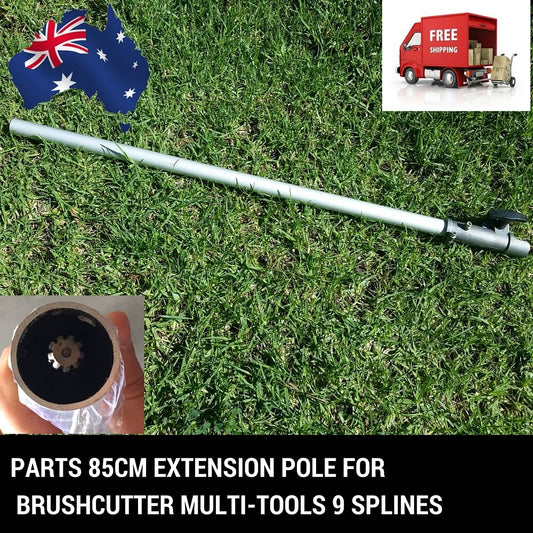 2PC Extension Pole Chainsaw Whipper Snipper Hedge Trimmer Brush Cutter Saw 9T