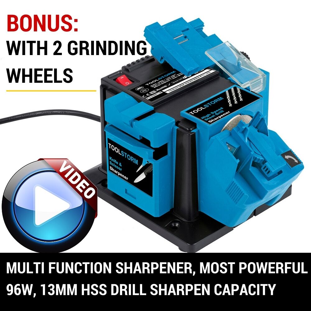 KNIFE SHARPENER SHARP DIAMOND FOR KNIFE BLADE DRILL BIT SCISSOR 2XGRINDING WHEEL