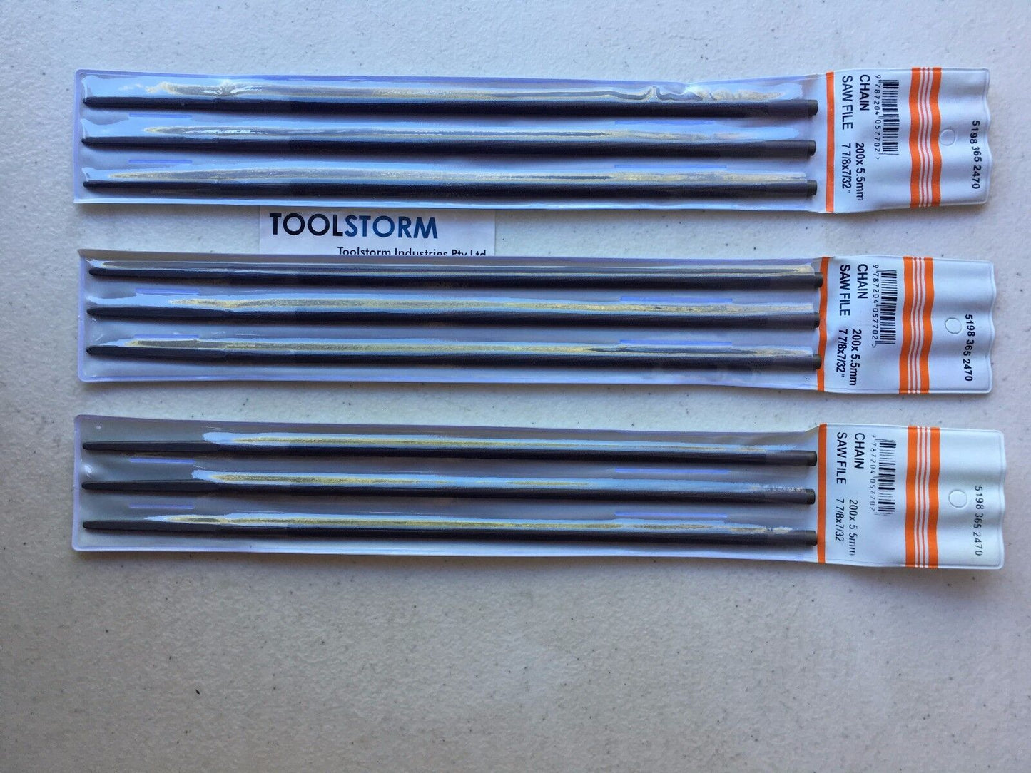 3X 7/32" 5.5mm CHAINSAW CHAIN ROUND FILES 3/8 & 404 Stihl BAUMR-AG Sharpening