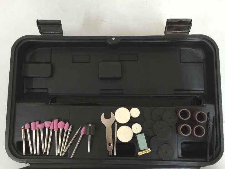 CORDLESS ROTARY TOOL 48PC MINI GRINDER SANDER POLISHER CUTTER DRILL LED LIGHT