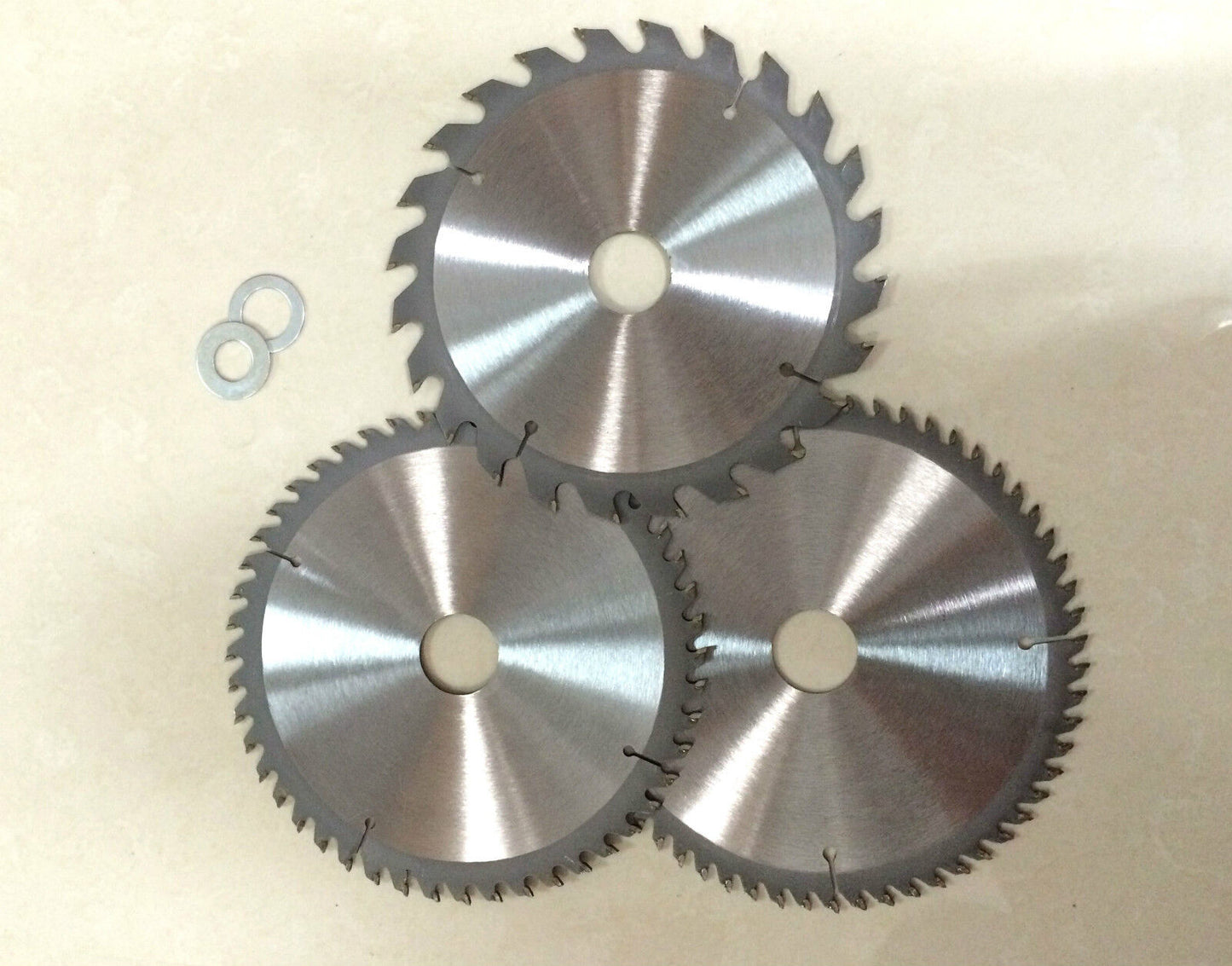 3PC TCT Drop Saw/Compound Mitre Saw Blade 210mm 24T,48T,60T Bore 30/25.4/16/10