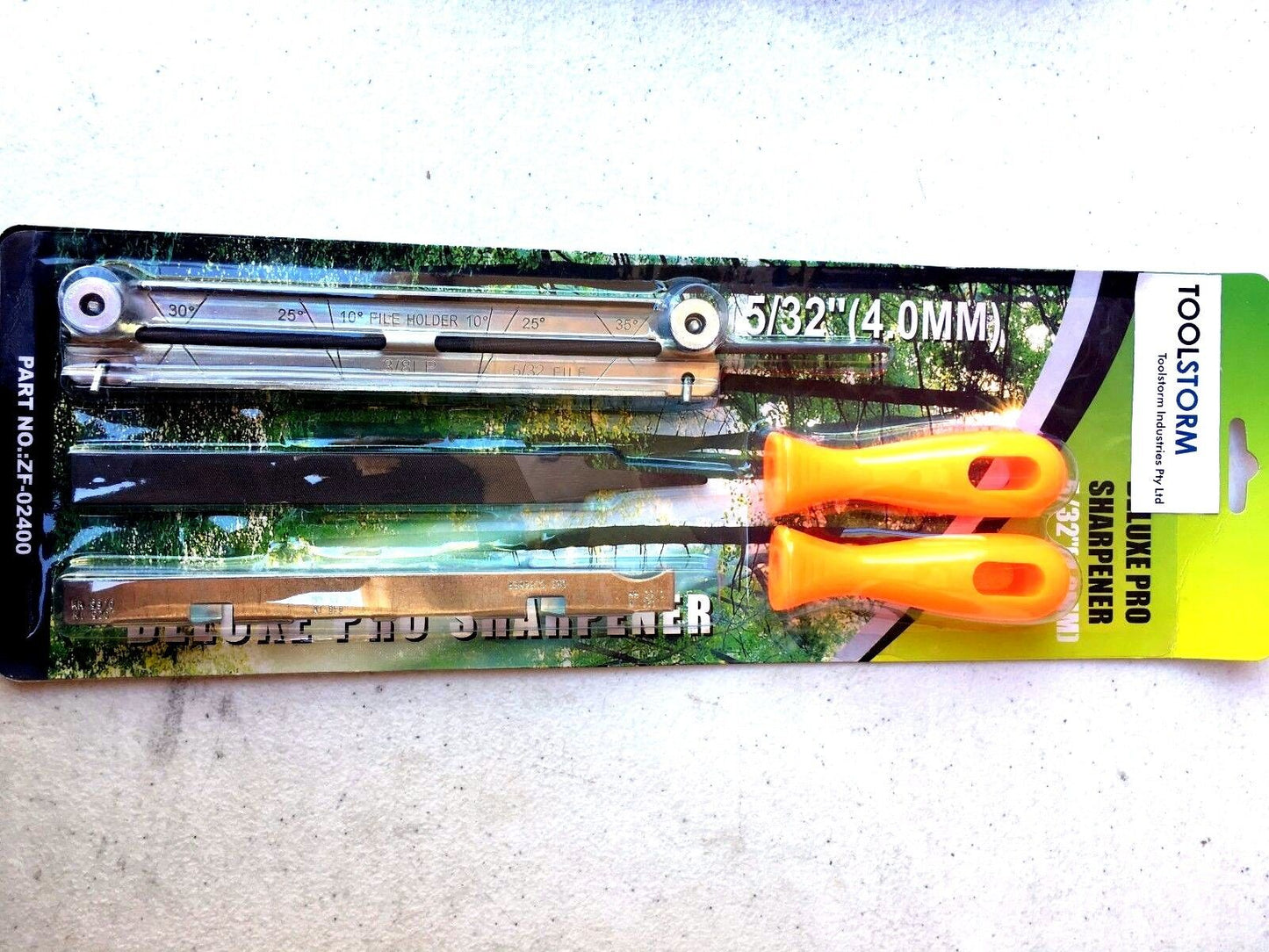 NEW CHAINSAW SHARPENING FILE GUIDE KIT 5/32 (4.0MM) SUITS STIHL BAUMR-AG ECHO