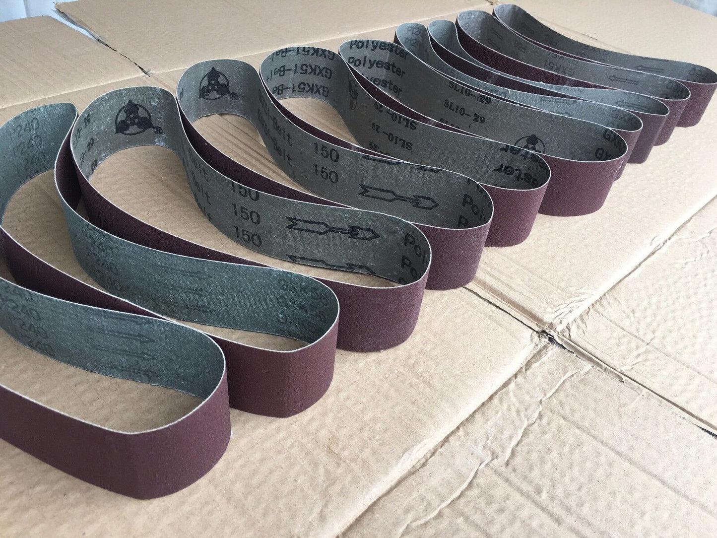 10X Sanding Belts 50x686mm Fit ALDI FERREX WORKZONE FBGS240E1 BENCH GRINDER