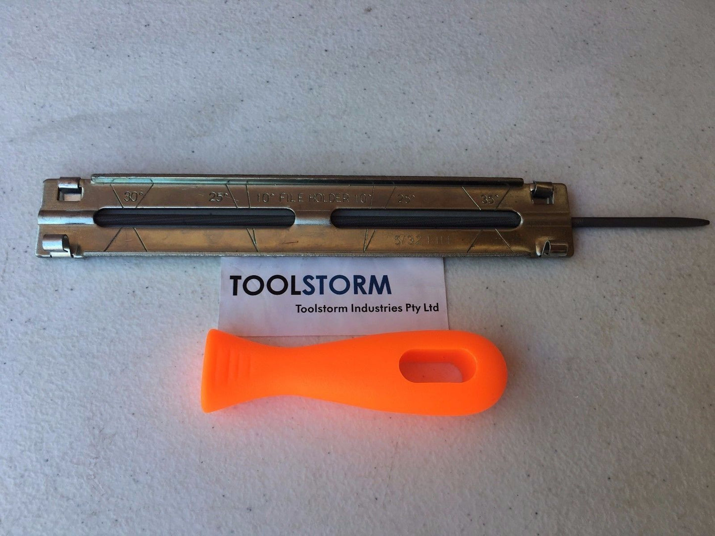 NEW CHAINSAW CHAIN SHARPENING FILE AND GUIDE 5/32" (4.0MM)