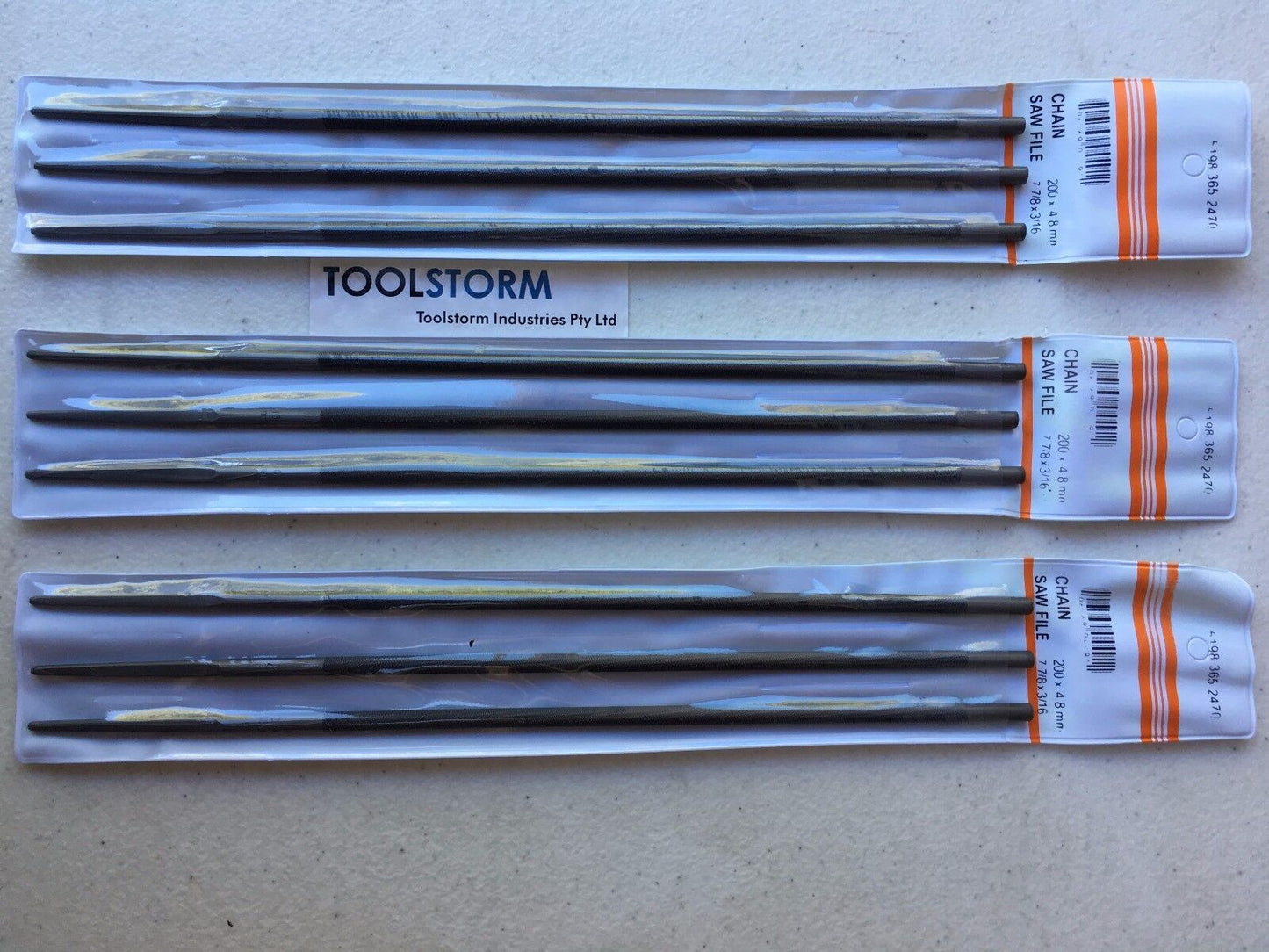 3X 3/16" 4.8mm CHAINSAW CHAIN ROUND FILES  SUITS.325” Stihl BAUMR-AG Sharpening