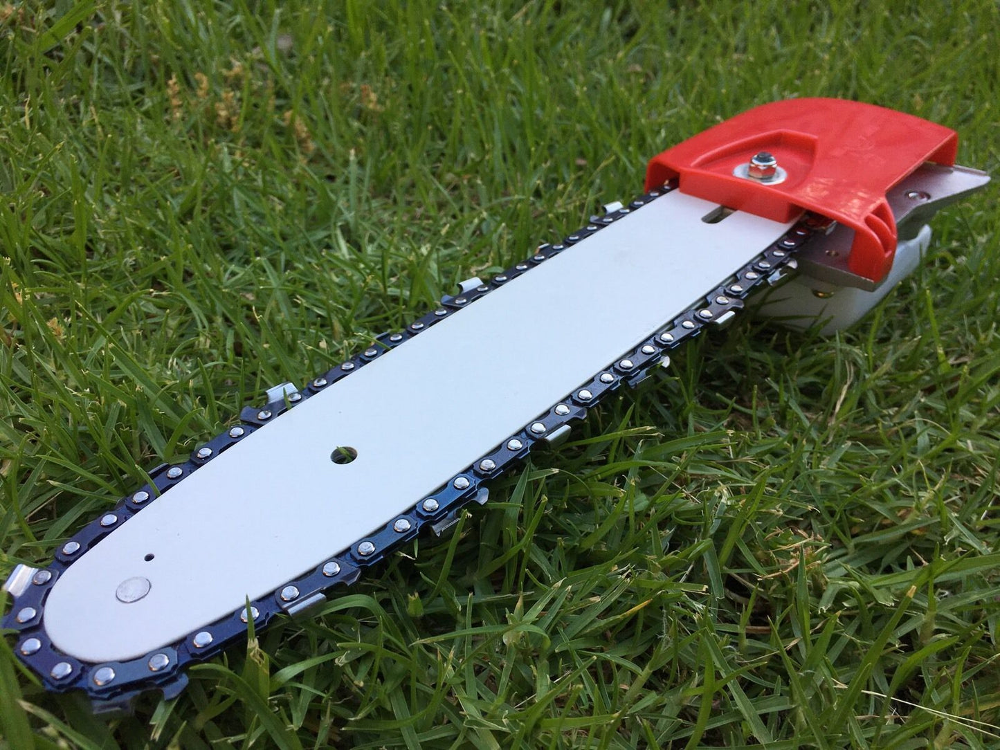 NEW 7 TEETH POLESAW POLE SAW HEAD REPLACEMENT W/BAR+2CHAIN BRUSHCUTTER CHAIN SAW