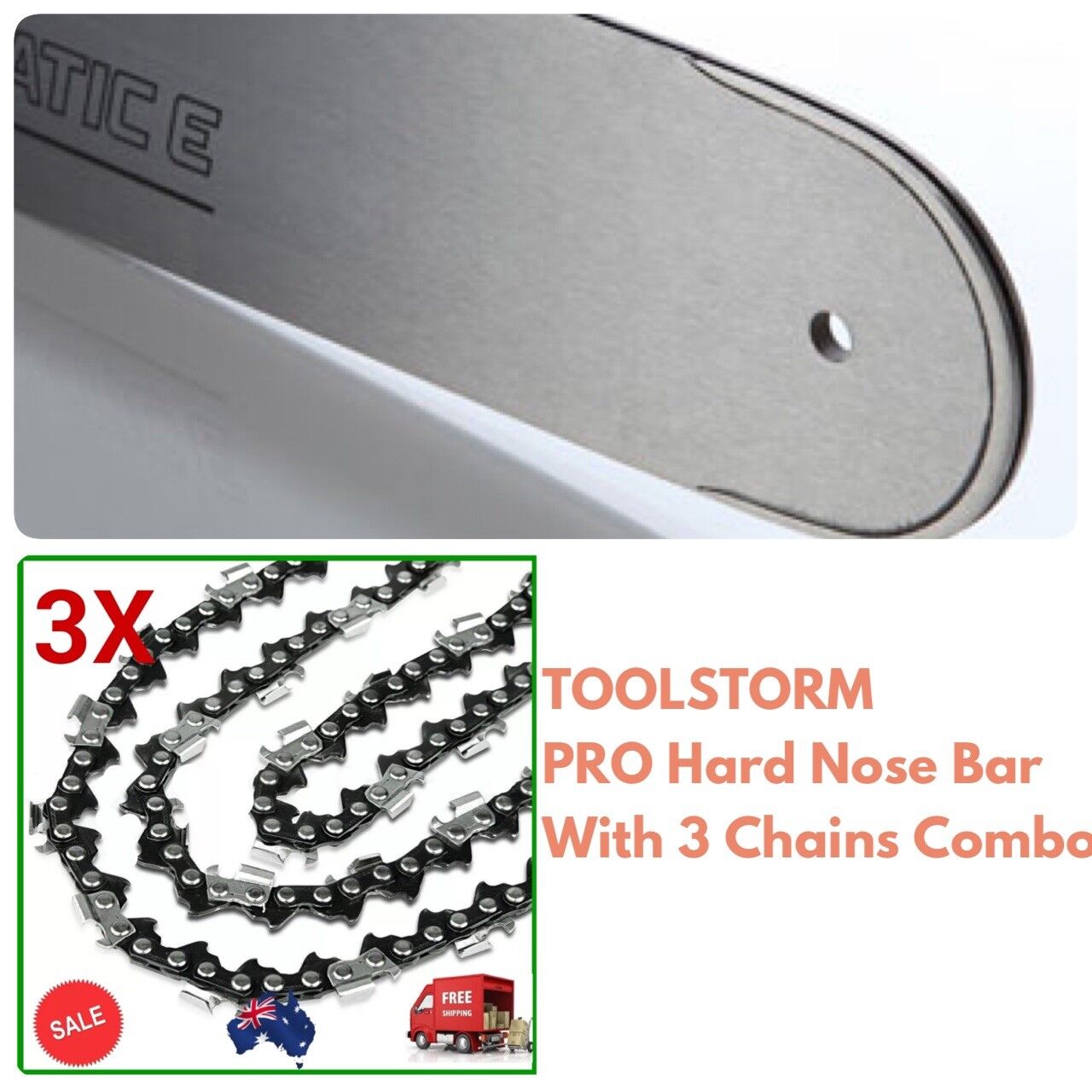 36" CHAINSAW HARD NOSE BAR for STIHL 404 063 & 3 CHAIN MS880 090 088 08s 076 070