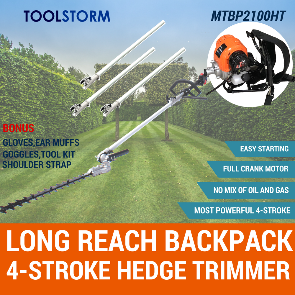 4-STROKE Backpack Pole Hedge Trimmer Saw Brush Cutter Chainsaw Whipper ...