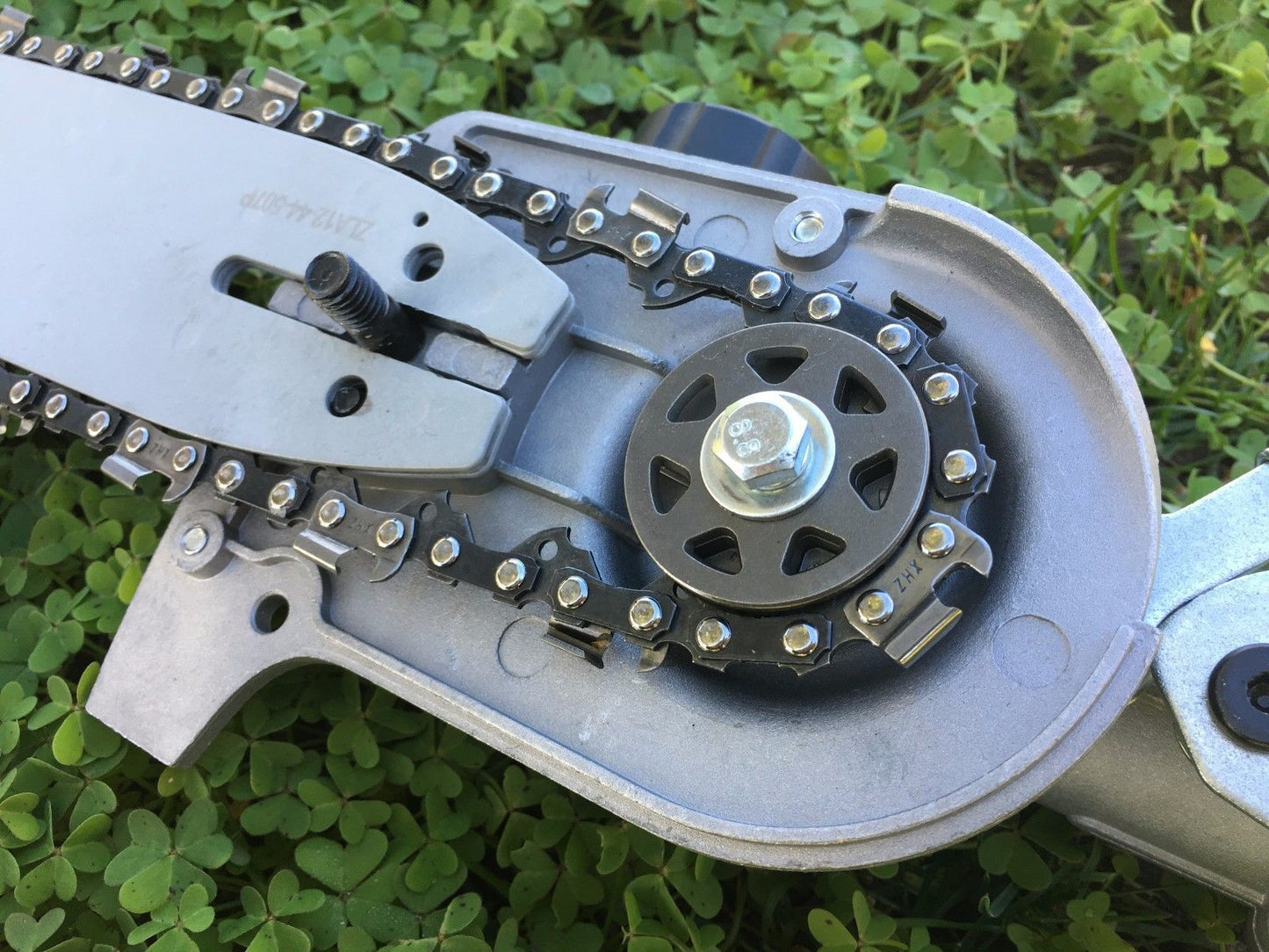 ROTATABLE POLESAW CHAINSAW HEAD W/BAR+CHAIN BRUSHCUTTER FOR BLACK EAGLE OZ STAR