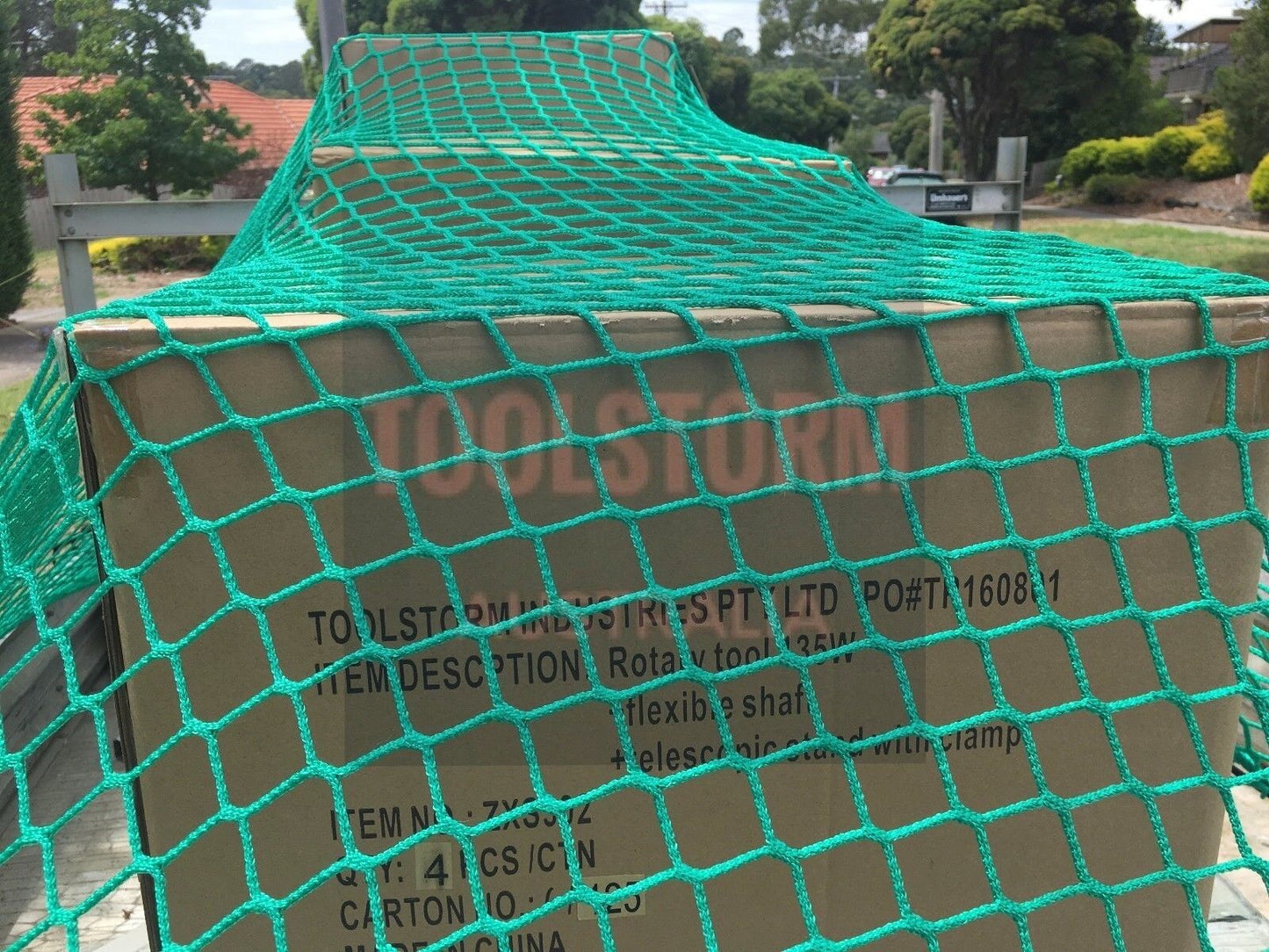 CARGO NET UTE TRAILER TRUCK 2.0MX3.0M WITH BUNGEE CORD&12X TIE DOWNS & 15X HOOKS