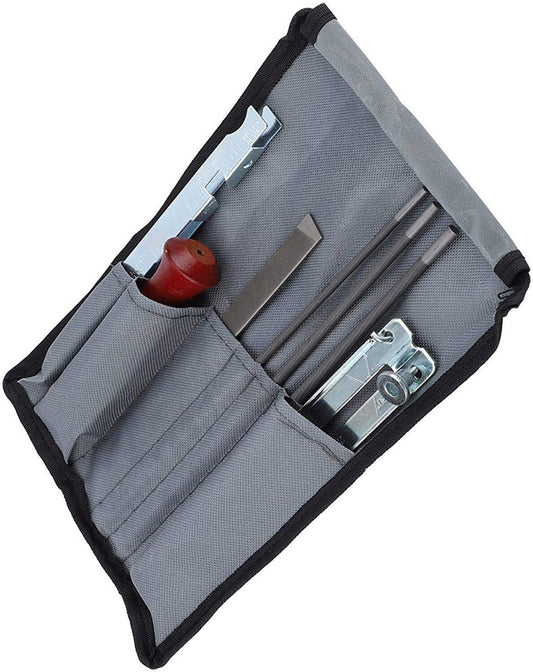 Chainsaw Chain Files Guide Kit Flat 13/64" Depth Gauge Sharpening for 3/8" chain