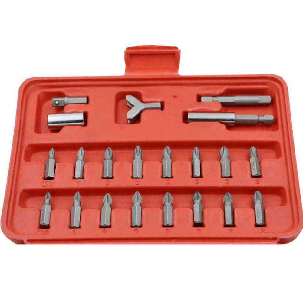 100PC 25MM Security Bit Set Drill Star Hex Spanner Torx Magnetic Screwdriver PH2
