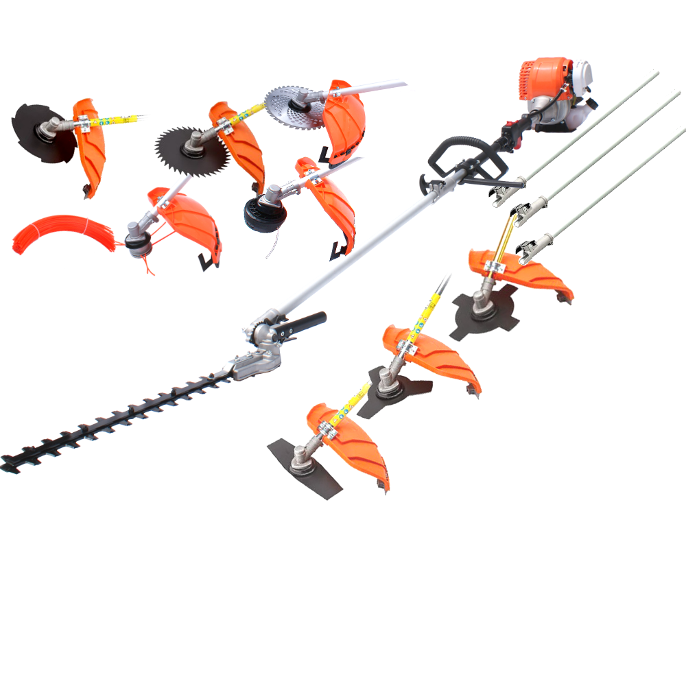 4-STROKE Pole Hedge Trimmer Garden Saw Brush Cutter Whipper Snipper Multi Tool