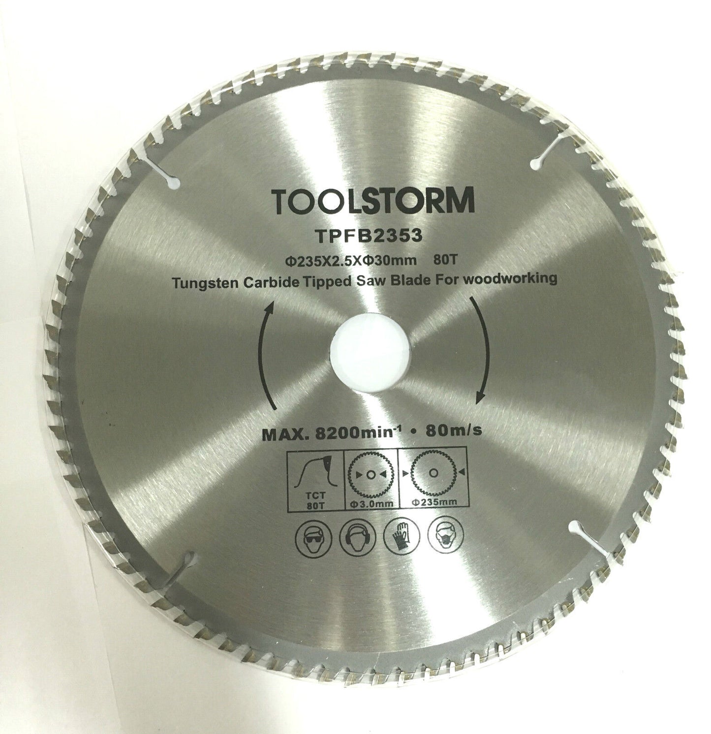 3PC TCT Drop Saw/Compound Mitre Saw BLADE 235MM 20T,40T,80T ARBOR 30/25.4/16/10