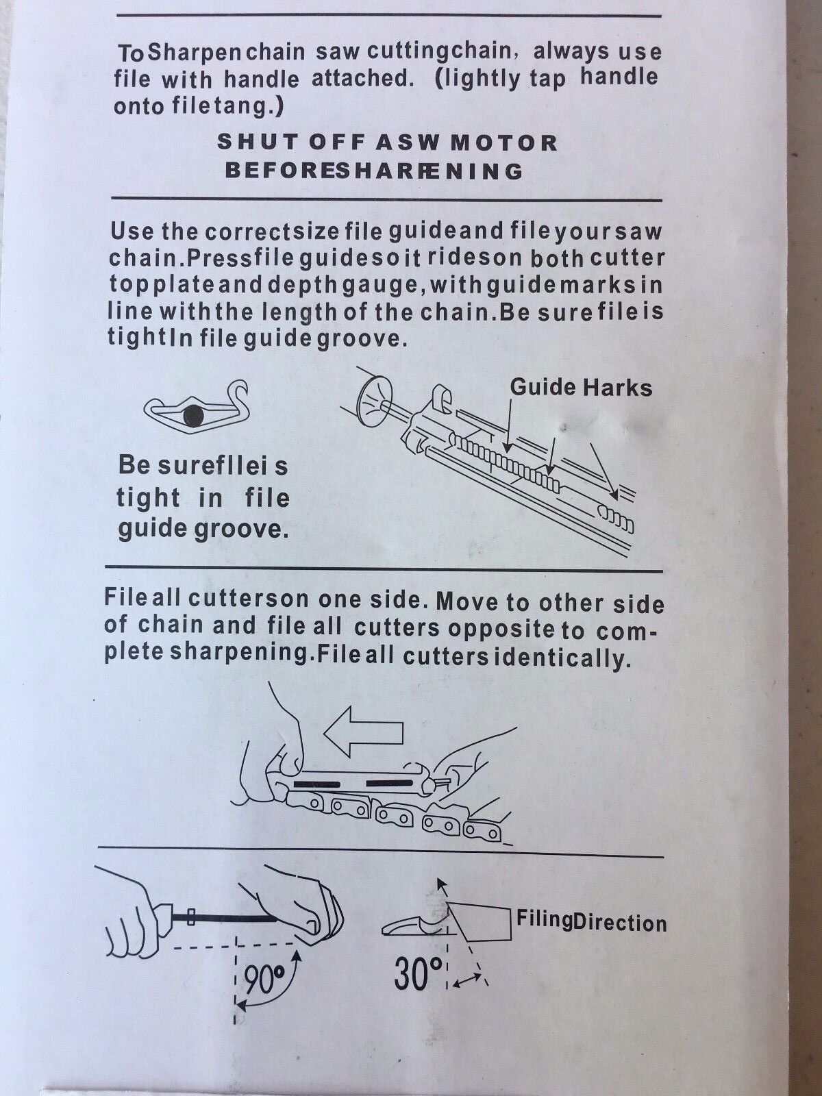 NEW CHAINSAW SHARPENING FILE GUIDE KIT 5/32 (4.0MM) SUITS STIHL BAUMR-AG ECHO