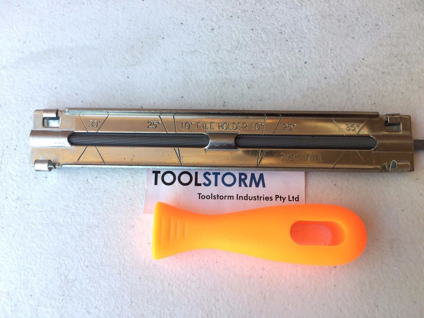 NEW CHAINSAW CHAIN SHARPENING FILE AND GUIDE 7/32"  (5.5MM)