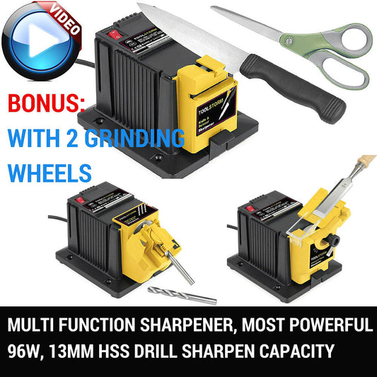 KNIFE SHARPENER SHARP DIAMOND FOR KNIFE BLADE DRILL BIT SCISSOR 2XGRINDING WHEEL
