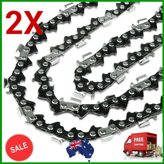 2X CHAINSAW CHAIN 10" FITS OZITO RYOBI POULAN TANAKA 40 3/8 LP .043 MICRO-LITE