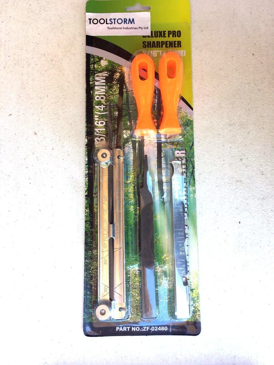 NEW CHAINSAW SHARPENING FILE GUIDE KIT 3/16" (4.8MM) SUITS STIHL BAUMR-AG ECHO
