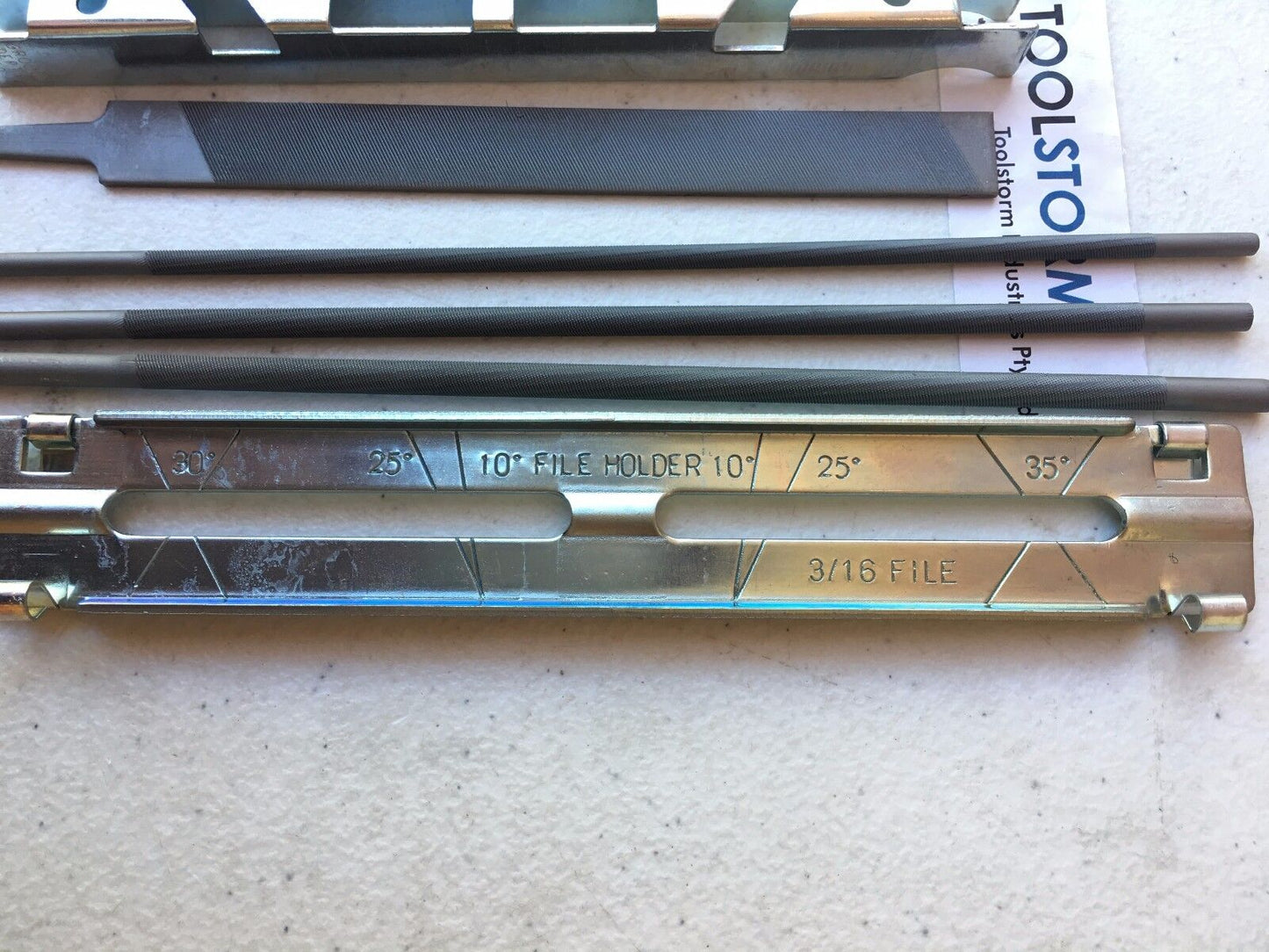 CHAINSAW CHAIN FILES GUIDE KIT FLAT 3/16" DEPTH GAUGE SHARPENING FOR .325" CHAIN