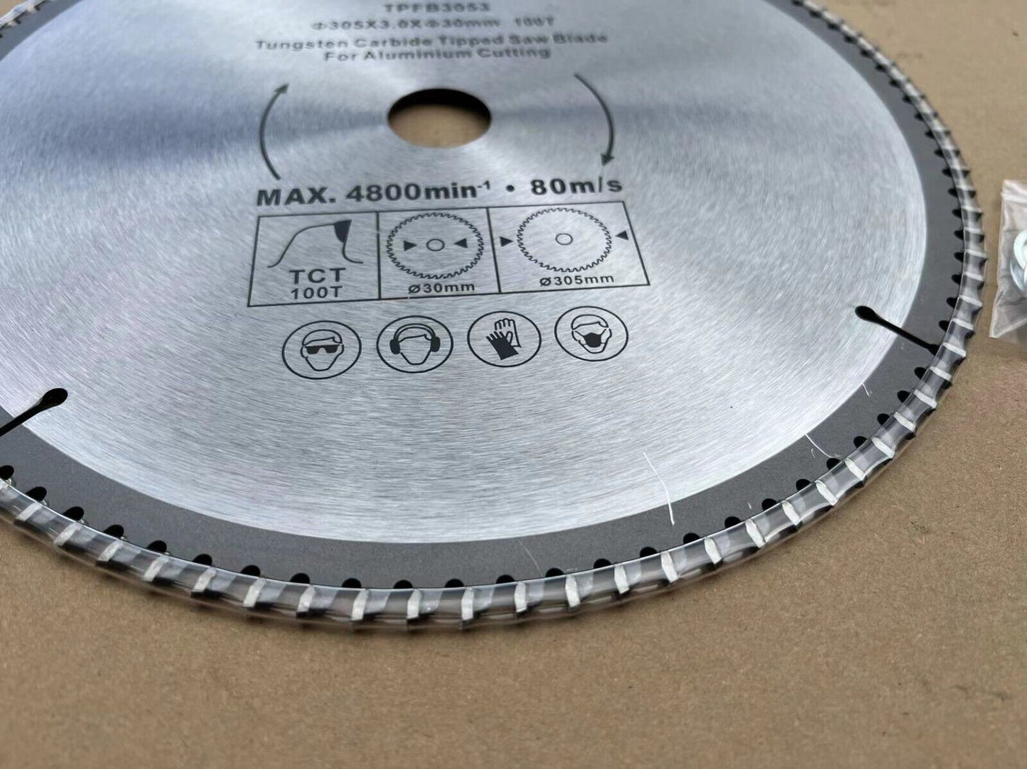1PC Blade TCT 12" 305mm 100T 30MM BORE For alum FIT BAUMR-AG MITRE SAW DBR-305