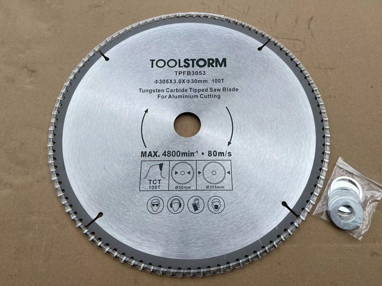 1PC Circular Saw Blade TCT 12" 305mm 100T 30MM BORE For aluminium cutting