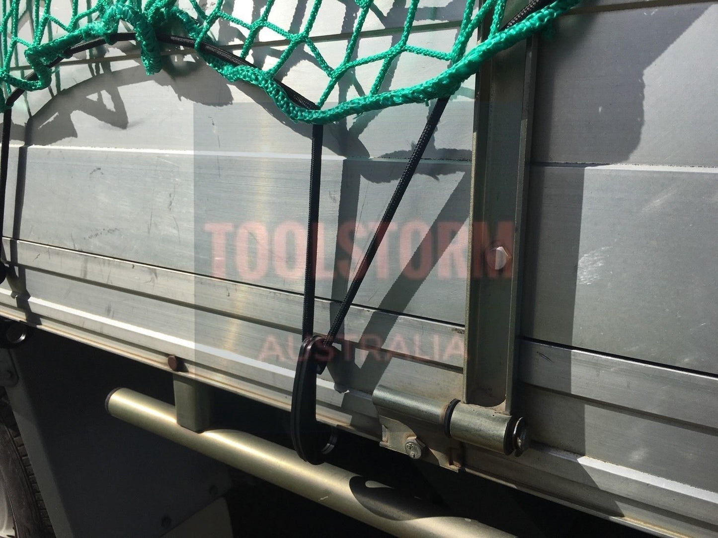 2X CARGO NET 2X3 UTE TRAILER TRUCK 2MX3M NYLON 35MM MESH BUNGEE CORD 15PC HOOK