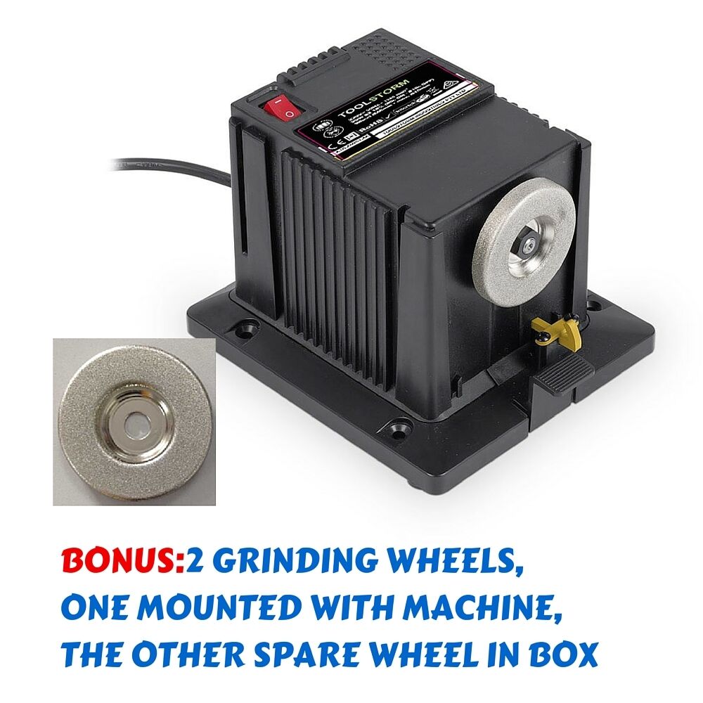 KNIFE SHARPENER SHARP DIAMOND FOR KNIFE BLADE DRILL BIT SCISSOR 2XGRINDING WHEEL