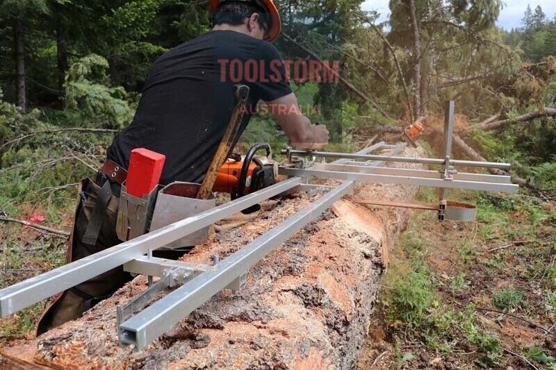 First Cut 10FT Rail & Connector Kit for Chainsaw Milling Attachment Mill Sawmill