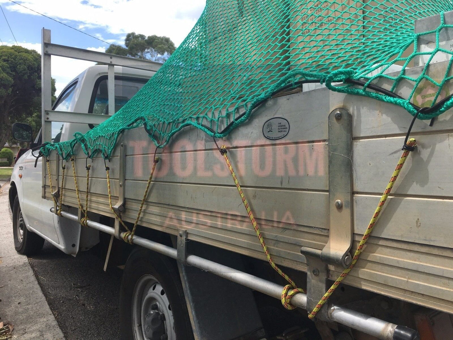 CARGO NET UTE TRAILER TRUCK 2.0MX3.0M WITH BUNGEE CORD&12X TIE DOWNS & 15X HOOKS